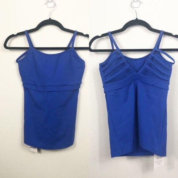 Body Angel Active Wear Candy Top Lot of Two (2) Black Blue Size Medium NWT - Picture 5 of 8